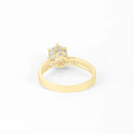 bague diamant or jaune