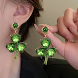 boucle d'oreille verte