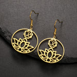 boucle d oreille lotus