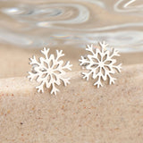 boucle d oreille flocon de neige