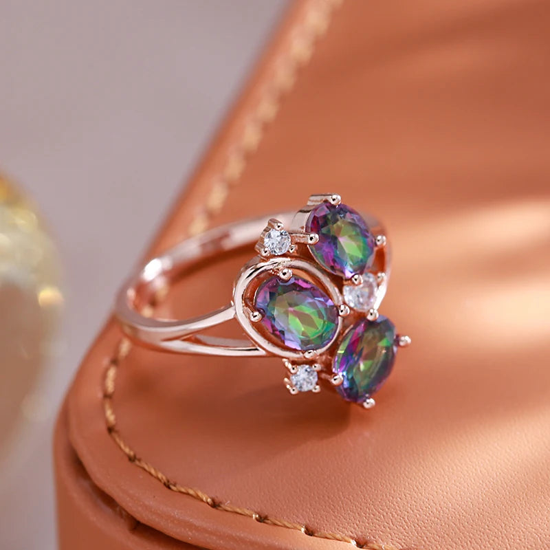 Bague pierre multicolore hotsell