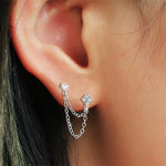 boucles d oreilles chainette