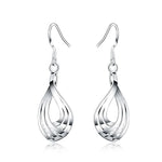 boucles d'oreilles pendantes argent