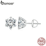 boucle d'oreille diamant solitaire