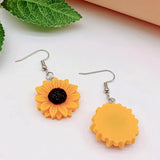 boucles d'oreilles tournesol