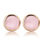 boucle d oreille quartz rose