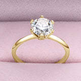solitaire bague or