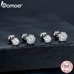 boucle d'oreille diamant solitaire