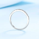 bague 925 or blanc