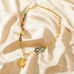 collier grosse maille femme