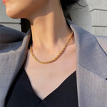 collier acier inoxydable femme