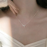 collier argent femme