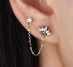 boucle d'oreille deuxieme trous