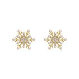 boucle d'oreille flocons de neige