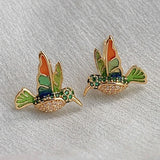 boucles d'oreille colibri