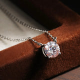 collier diamant solitaire