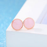 boucle d oreille quartz rose