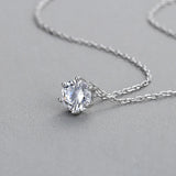 collier solitaire diamant