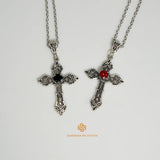 collier croix homme