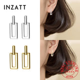 boucle d'oreilles rectangle