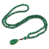 collier pierre verte