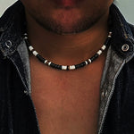 collier coquillage homme