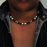 collier coquillage homme