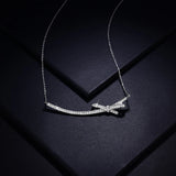 collier or blanc femme