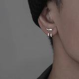 boucle d'oreille argent homme