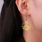 boucle d oreille lotus