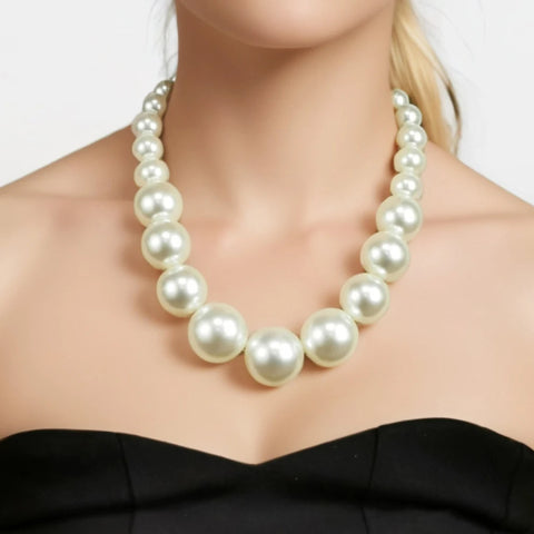 collier grosse perle