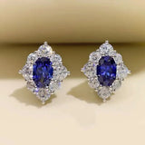 boucle d'oreilles bleu roi