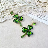 boucle d'oreille verte