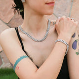 collier homme or blanc