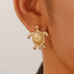 boucles d'oreille tortue