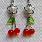 boucles d'oreilles cerises