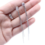 boucles d'oreilles chaines pendantes