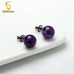 boucles d'oreilles amethystes