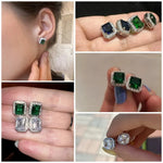 boucle d oreille verte