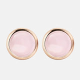 boucle d oreille quartz rose