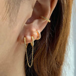 boucle d'oreille deux trous