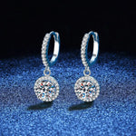 diamant boucle d'oreille