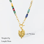 collier grosse maille femme