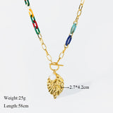 collier grosse maille femme