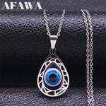 collier oeil bleu