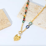 collier grosse maille femme