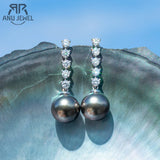 boucles d'oreilles or blanc femme