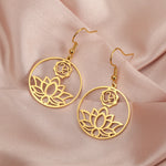 boucle d oreille lotus