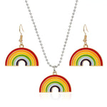 boucles d'oreille arc en ciel