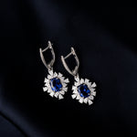 boucles d'oreilles saphir